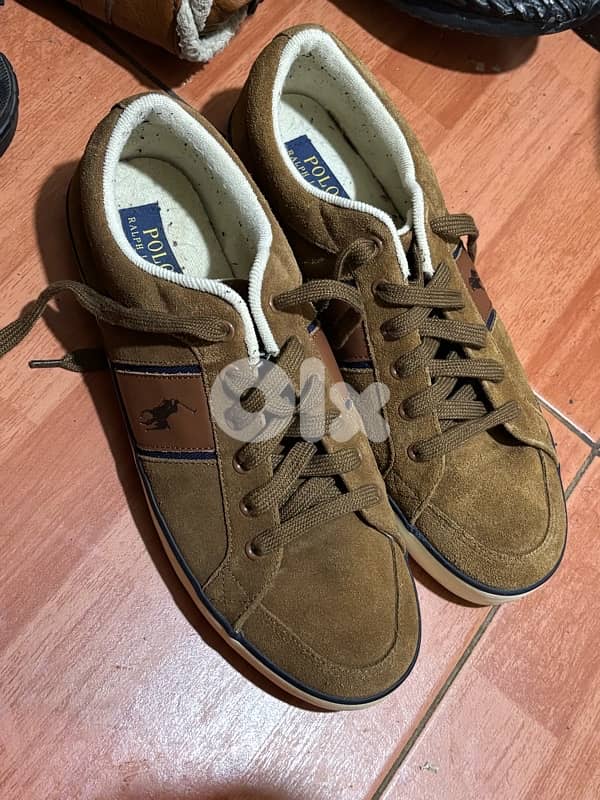 Polo Ralph Lauren Bolingbrook II Suede Sneakers - Men's Size 12/45 1