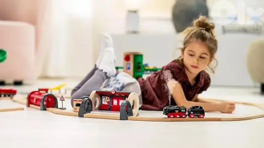 brio world battery operated steaming train