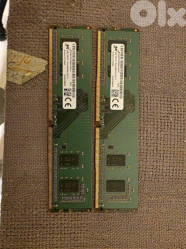 RAM 4 GB DDR4 MICRON DESKTOP 3200 X2 0