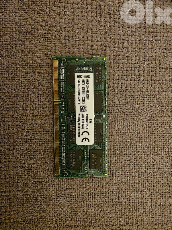 RAM 8 GB DDR3 LAPTOP KINGSTON NEW 0