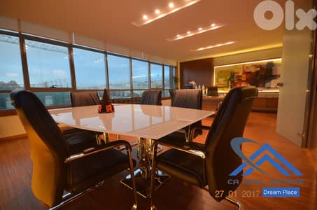 super deluxe office for rent in hazmieh open view