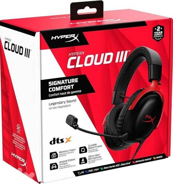 HyperX Cloud 3 Wired headset 0