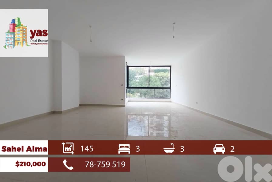 Sahel Alma 145m2 | Payment Facilities | Prime Location | YV/EH 0