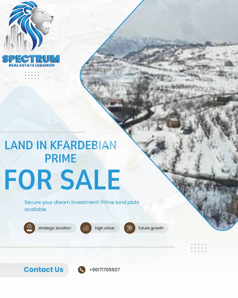 SUPER CATCH! LAND 900 Sq FOR SALE IN KFARDEBIAN PRIME, (KFA-138) 0