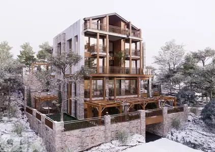 UNDER CONSTRUCTION CHALETS IN FAQRA PRIME + GARDENS , (KFA-242)