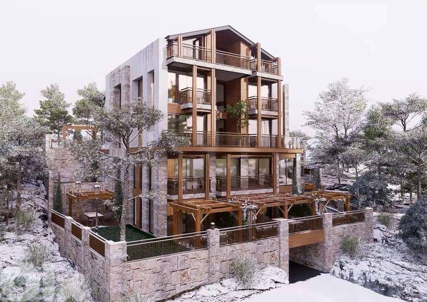 UNDER CONSTRUCTION CHALETS IN FAQRA PRIME + GARDENS , (KFA-242) 0