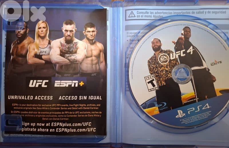 ps4 UFC 4 used only 1 time 2