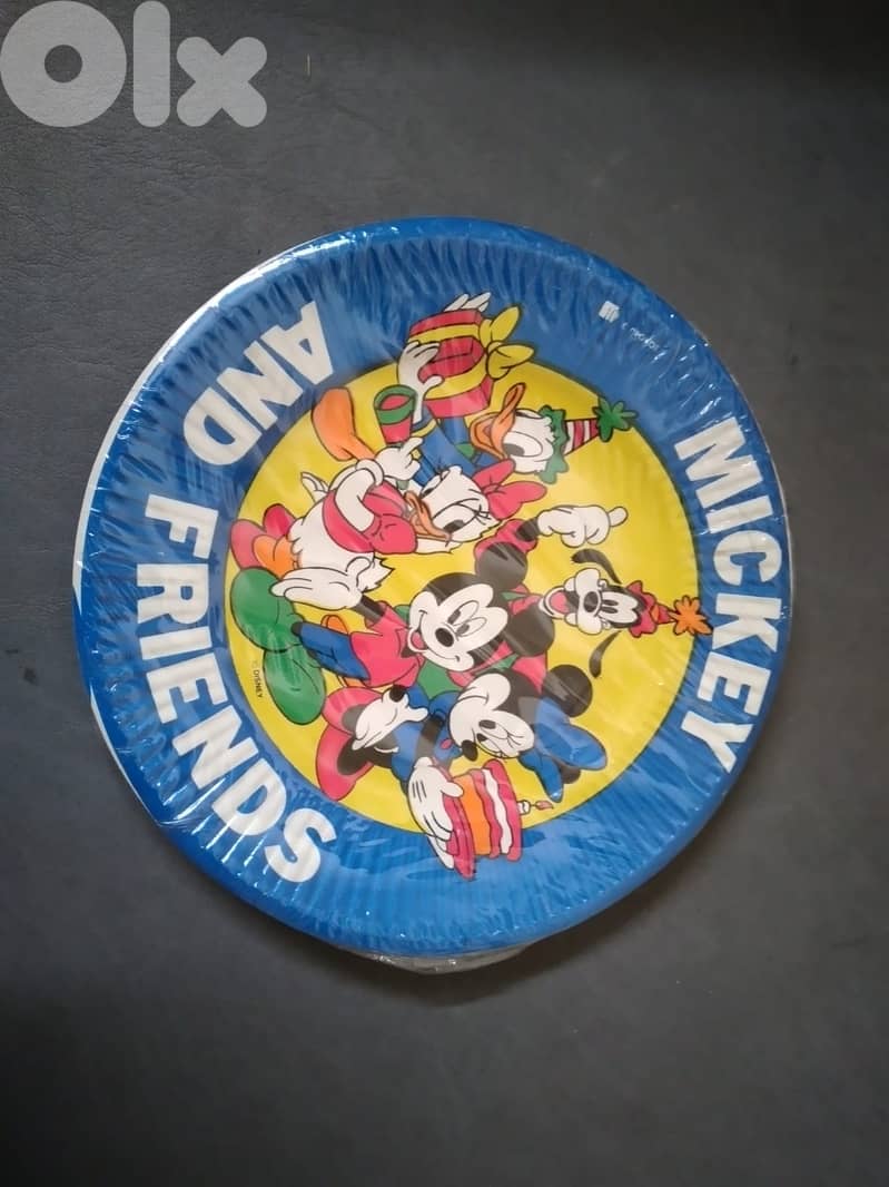 Vintage collectable Disney paper plates 16 cm (10 pcs per package) 0