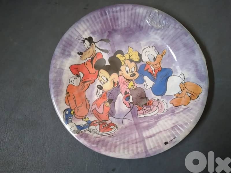 Vintage collectable Disney paper plates 16 cm (10 pcs per package) 1