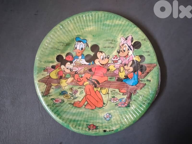 Vintage collectable Disney paper plates 16 cm (10 pcs per package) 2