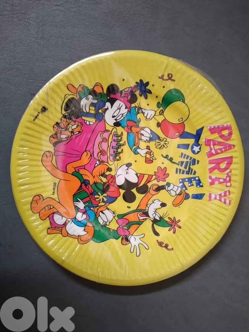 Vintage collectable Disney paper plates 16 cm (10 pcs per package) 3