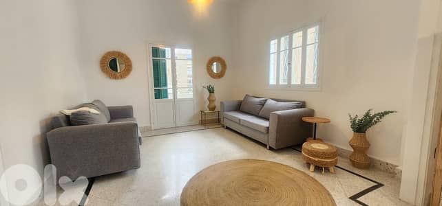 L20253 - Furnished 1-Bedroom Apartment For Rent in Achrafieh