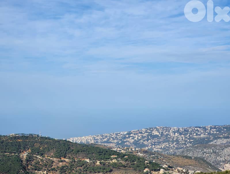 1650 SQM Land in Zaarour Overlooking the Mountains and the Ocean 0