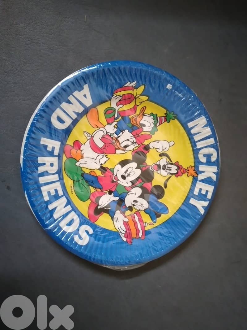 Vintage collectable Disney paper plates 16 cm (10 pcs per package) 0