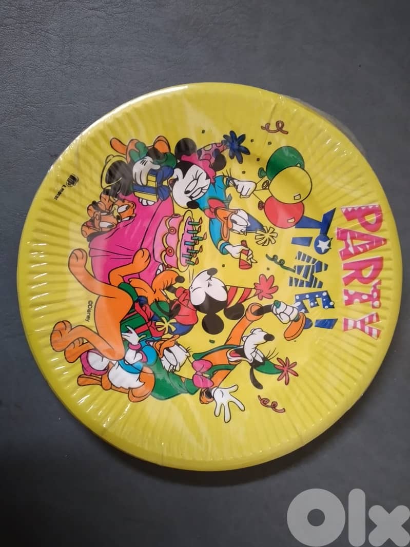 Vintage collectable Disney paper plates 16 cm (10 pcs per package) 3