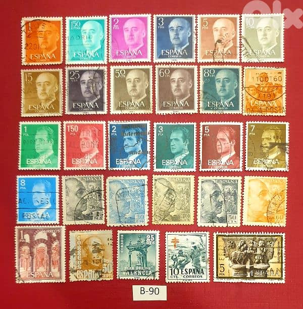 Spain old 29 stamps # B-90 0