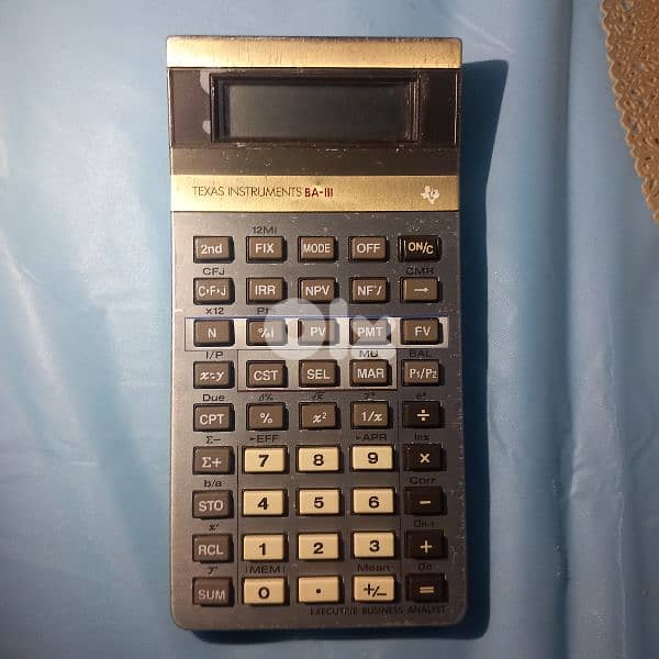 Calculator texas instruments BA3 -old version 0