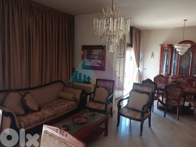 Furnished 200m2 apartment+terrace 4sale in Haret sakherشقة في حارة صخر