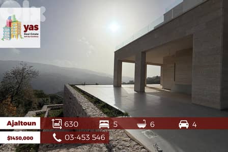 Ajaltoun 630m2 | Villa | 1100m2 Land | Panoramic View | High-End | Ajaltoun 630m2 | Villa | 1100m2 Land | Panoramic View | High-End |
