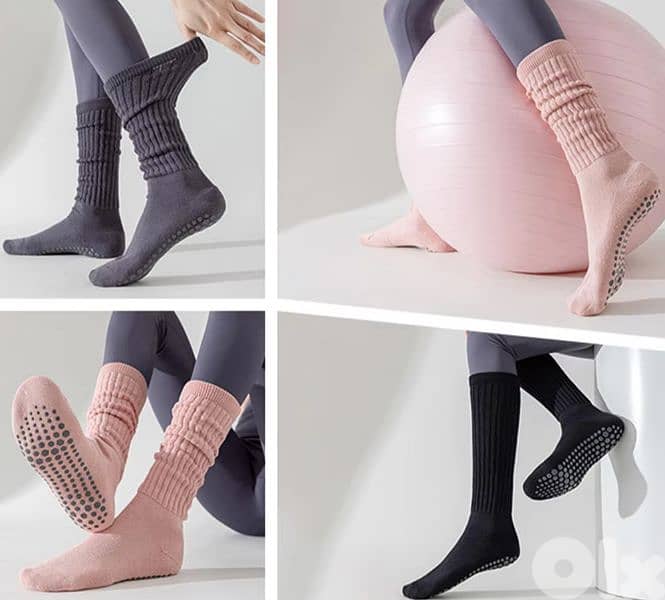 Warm socks pilates antislip yoga winter socks أفخم كلسات 0