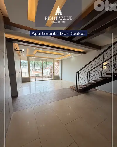 Duplex For Sale In MAR ROUKOZ   دوبلكس للبيع في مار روكز