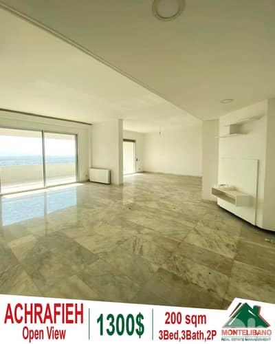 200 sqm Apartment For Rent in Achrafieh (أشرفية) with Open View 200 sqm Apartment For Rent in Achrafieh (أشرفية) with Open View