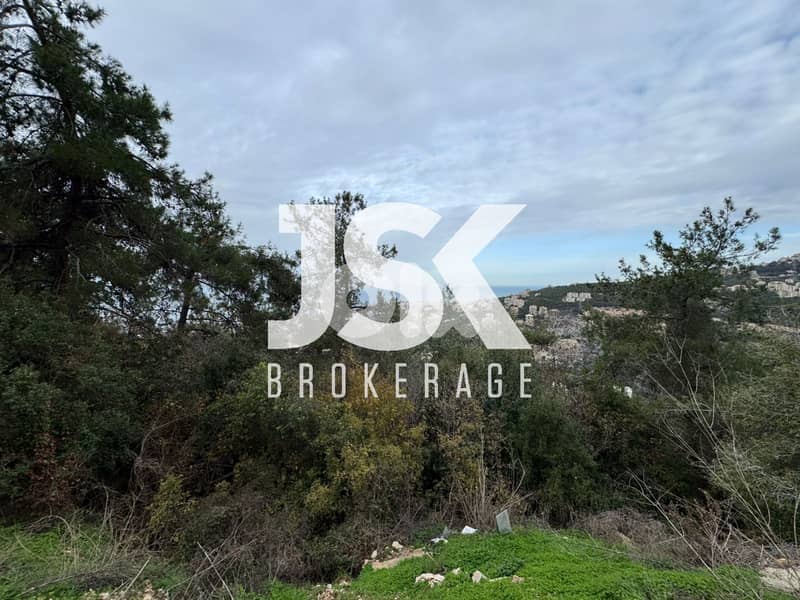 L20280 -A 1,887 SQM Land With Unblockable Sea View For Sale in Baabdat 0