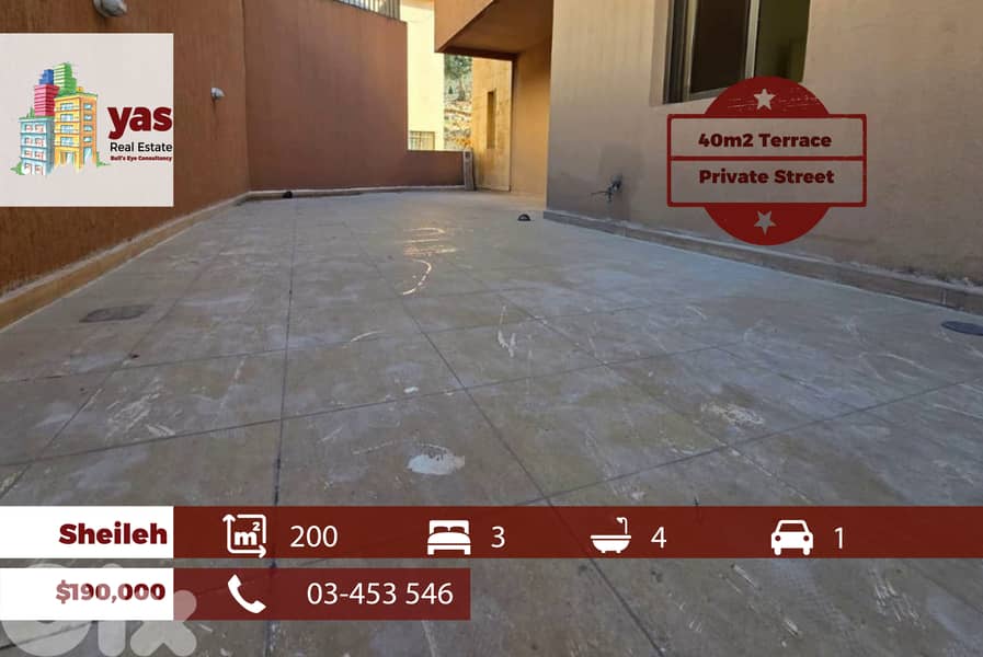 Sheileh 200m2 | 40m2 Terrace | New | High End | Private Street | TO/MI 0