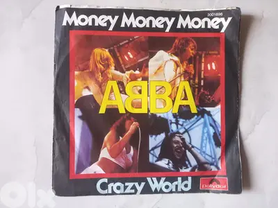 Abba Money Money Money vinyl single, 1976, 7"