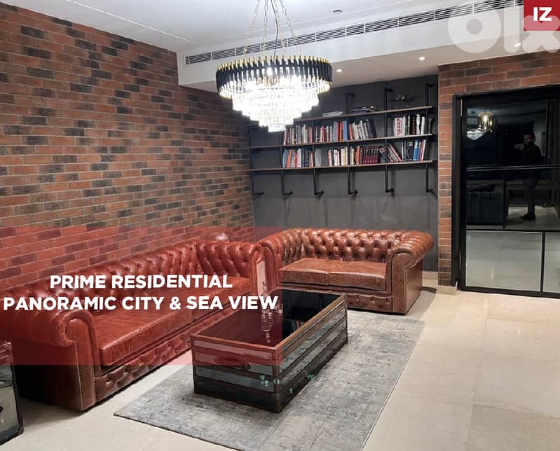Panoramic City & Sea View, 2 parking, Hamra/الحمرا REF#IZ132296 0