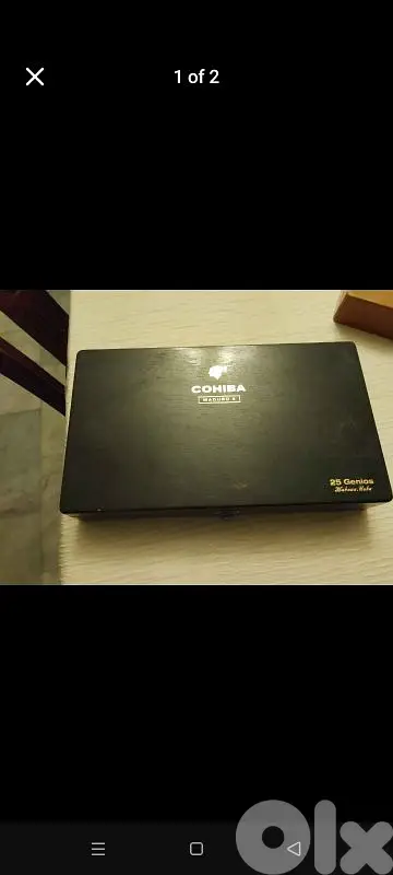 black cigar box