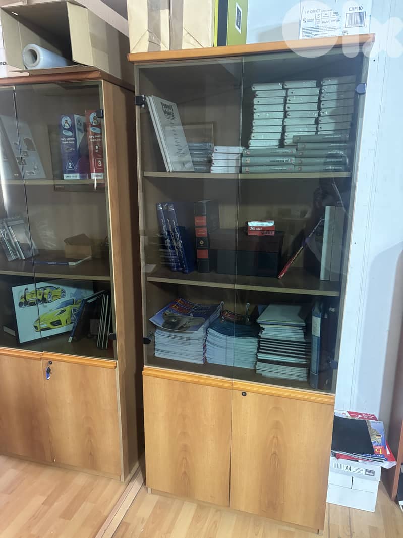 Glass and wood cabinet 2