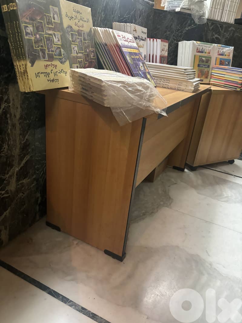 Office desk wood 1