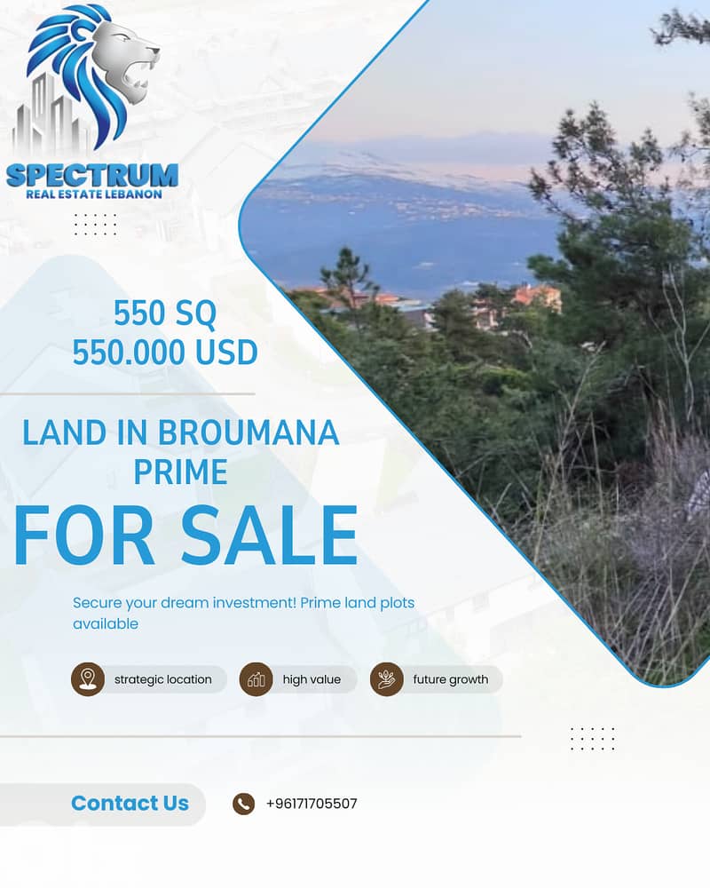 LAND WITH CORE AND SHELL BUILDING FOR SALE IN BROUMANA, (BR-377) 0