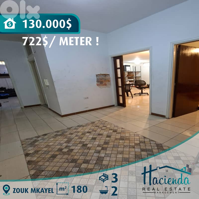 722$/Sqm !!! Apartment For Sale In Zouk Mkayel 0