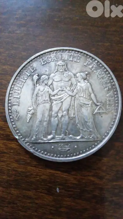 عملة فرنسية فضة سعرها  100$