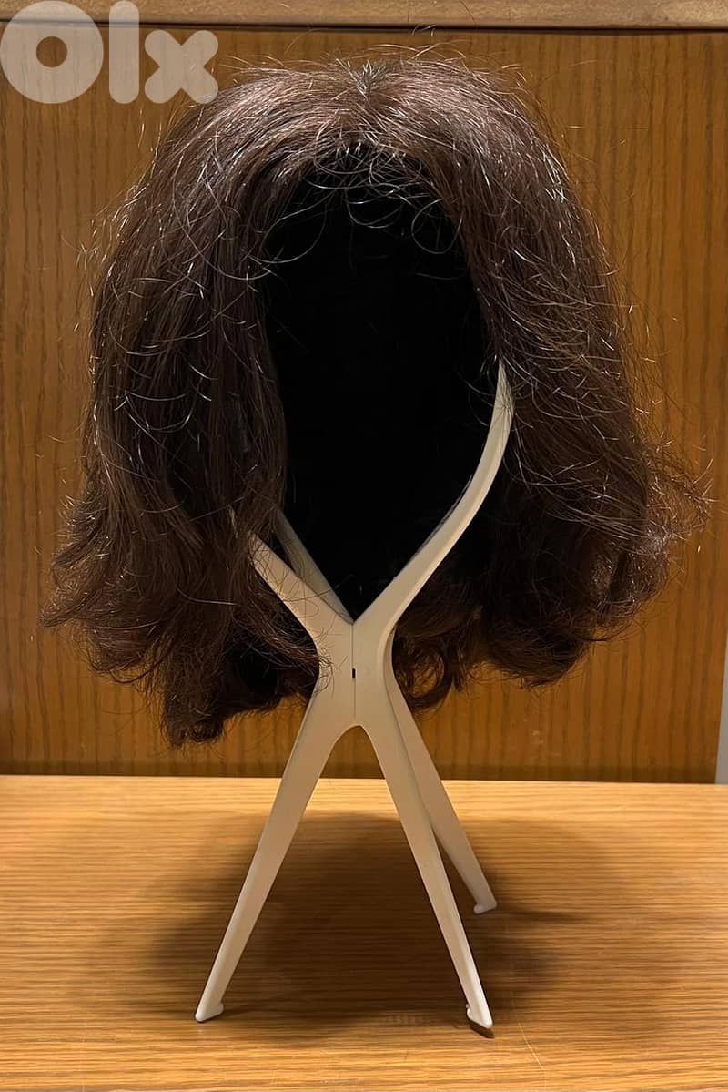 wig dark brown natural hair KARKAFI 0