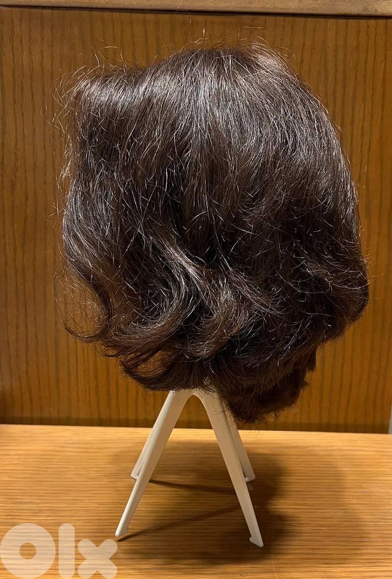 wig dark brown natural hair KARKAFI 1