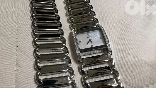 rovina watch and bracelet silver set