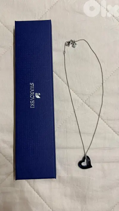 necklace SWAROVSKI navy blue heart