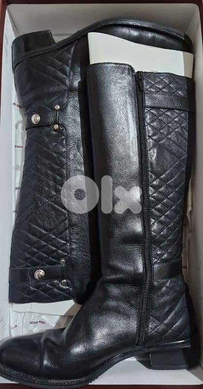Geniune Leather knee-high boots 0