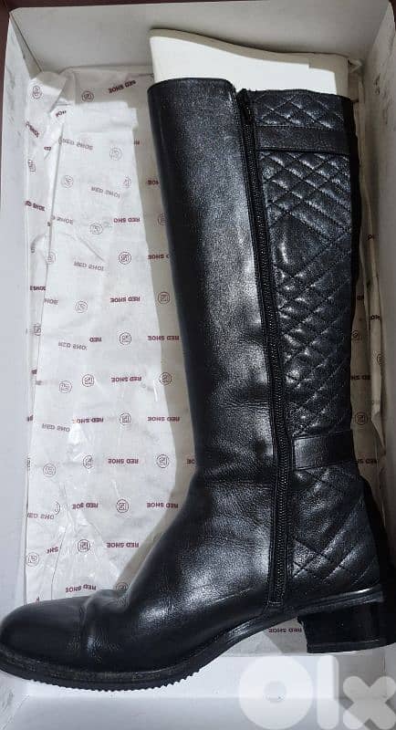 Geniune Leather knee-high boots 2