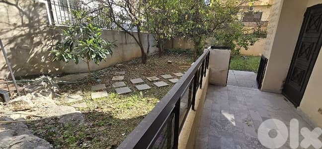 wonderfull apartment for rent in kfarhbab ghazir 2 bed and 150m garden