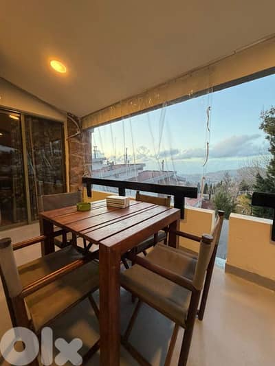 3-Bedroom Chalet in Ouyoun El Simen | Snow Views & Fireplace