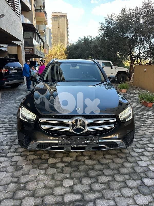 Mercedes GLC 300 4matic 2020 dark gray on black clean carfax-65k miles 0
