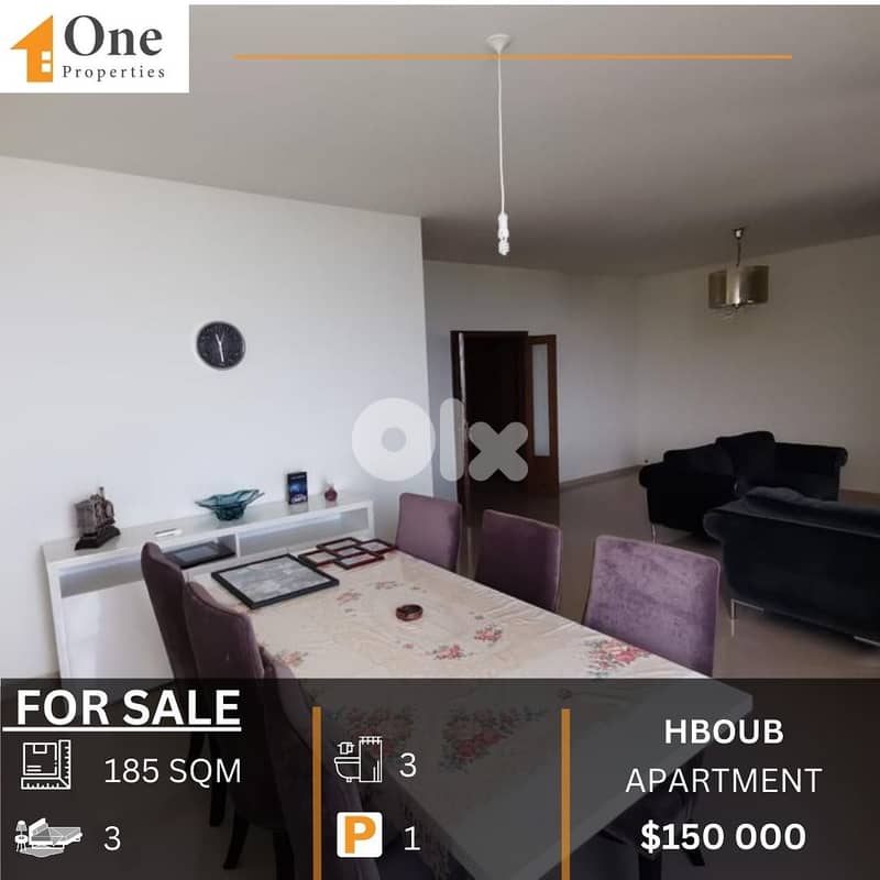 APARTMENT FOR SALE IN HBOUB 0