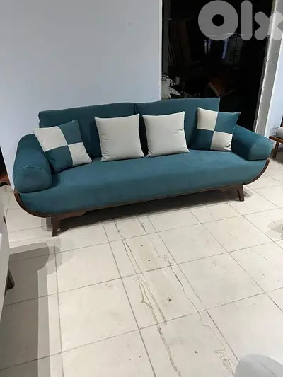 طقم كنبايات مودرن شبه جديد