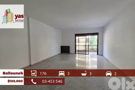 Ballouneh 176m2 | Open View | Well Maintained | Excellent Condition|TO