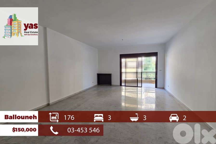 Ballouneh 176m2 | Open View | Well Maintained | Excellent Condition|TO 0