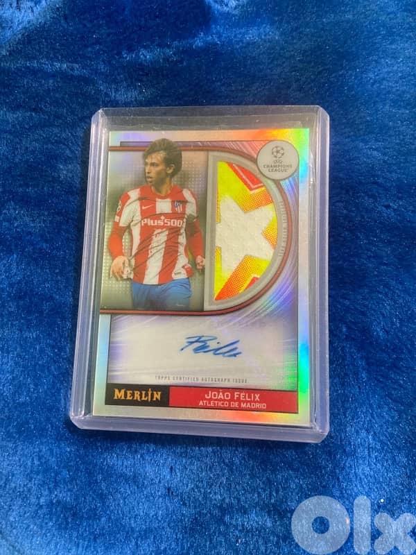 topps joao felix 21/22 signature match ball card merlin chrome 0